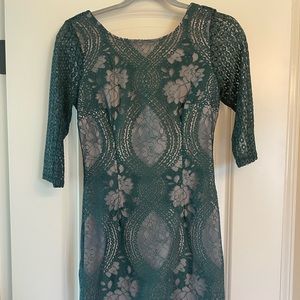 Fitted lace dress